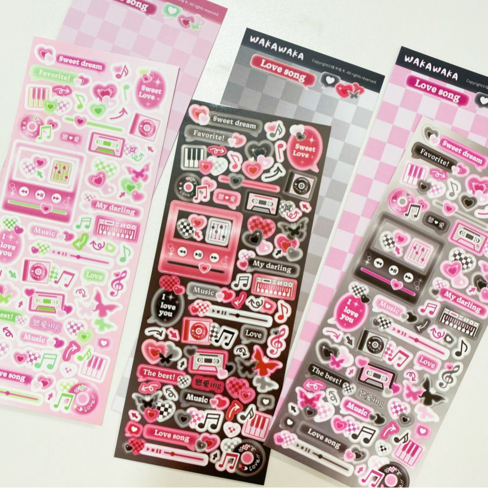 Glitter Vinyl Roll - SCRAPBOOK Muziek Decoratieve STICKER Koreaanse DIY