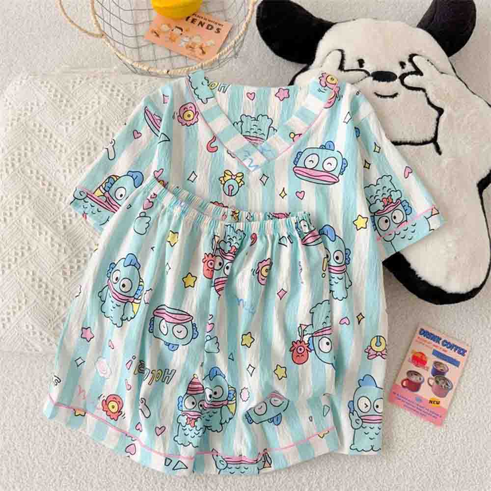 Embellish Knit - Sanrio Hangyodon Vrouwen Pyjama Set Kawaii