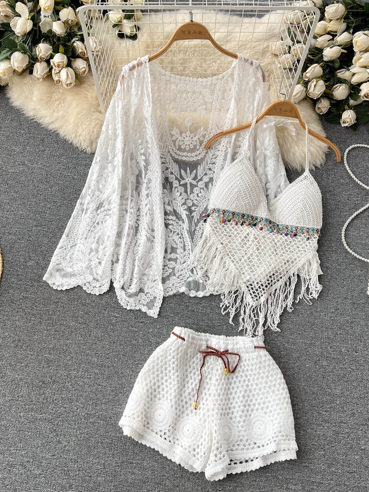 Tassel Fringe Trim - Zomer Nieuwe Vakantiepak Dames Kant Geborduurde