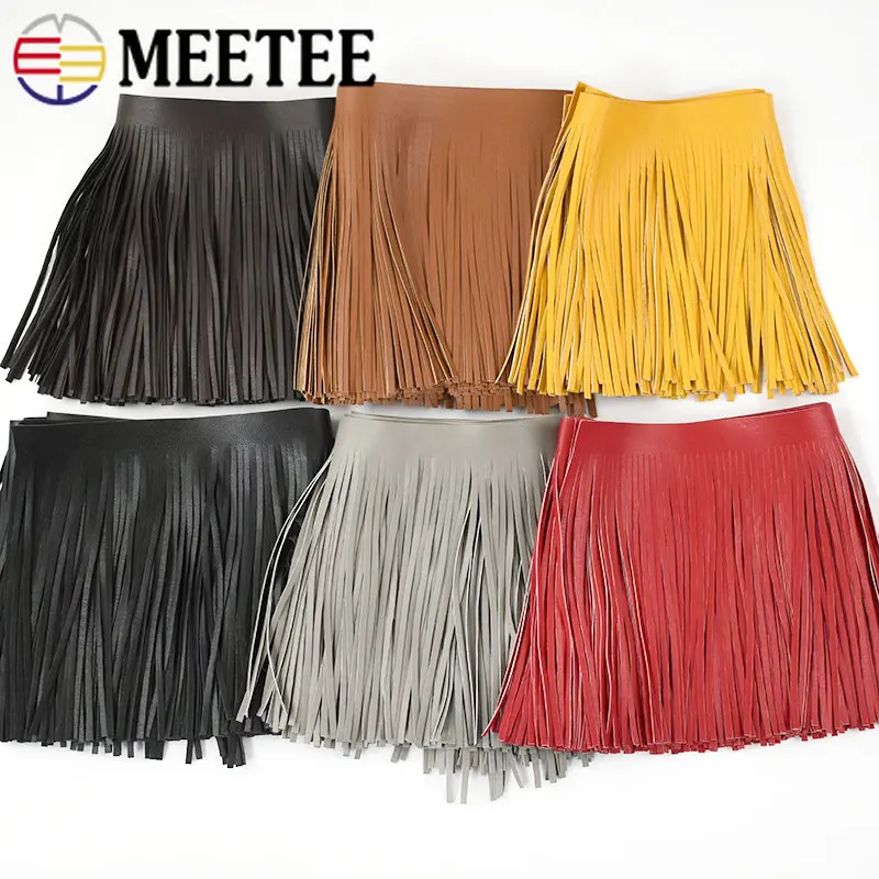 Fringe Ribbon Sewing - 1Meter Meetee 10-30cmX5mm PU Leer Kwastje
