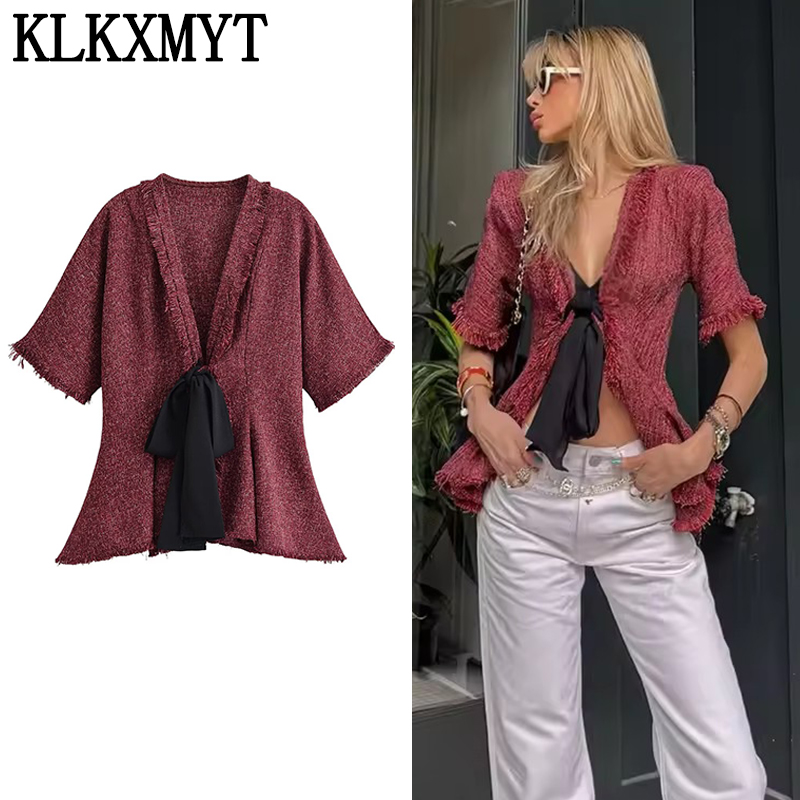 Tassel Fringe Trim - KLKXMYT Elegant Kant-en-klare Dames Blouse Sexy