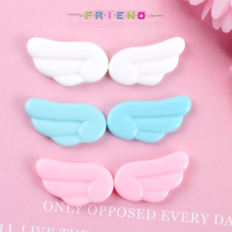 Craft Embellishment - 10Pcs Kawaii Leuke Angel Wings Plaksteen