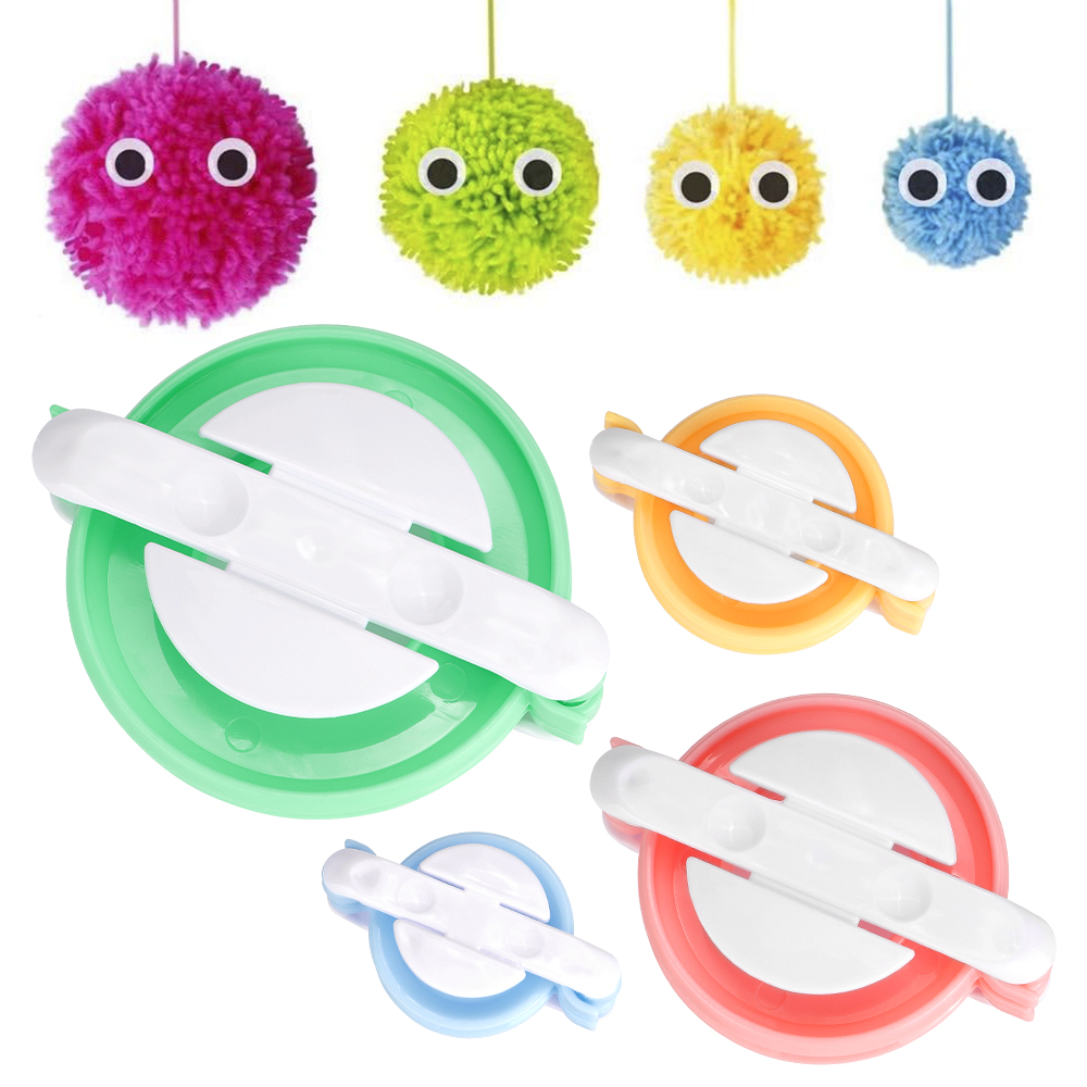Pom Pom Maker Tool - DIY gebreide pomponmaker, pluche bal breinaald,
