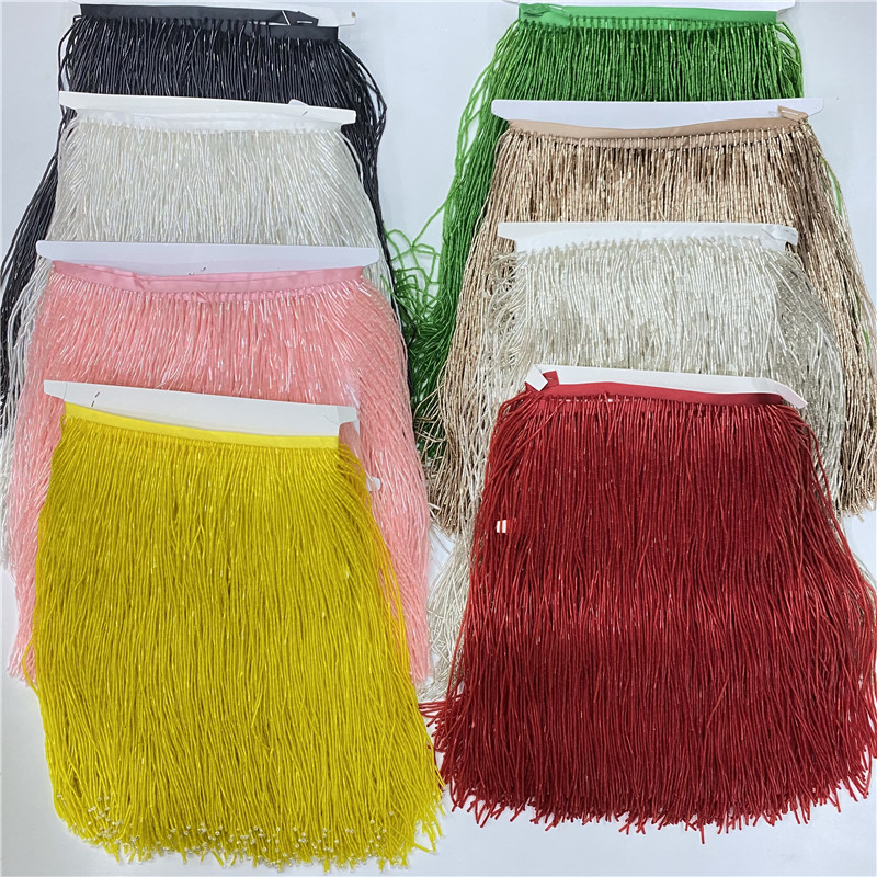 2Metros/Lot 30Cm Breed Hoge Kw - Beaded Trim Fringe recensie en prijs