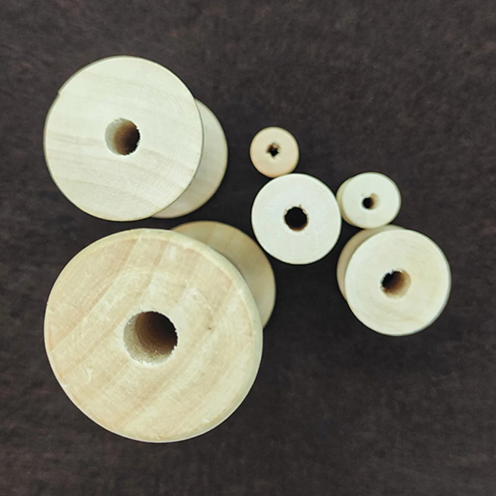 10/5 Stuks Mini Houten Klossen - Organza Ribbon Spool recensie en prijs