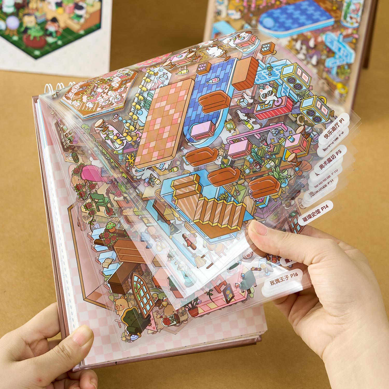3D Miniatuur Scène Stickerboek - Glitter Vinyl Roll recensie en prijs