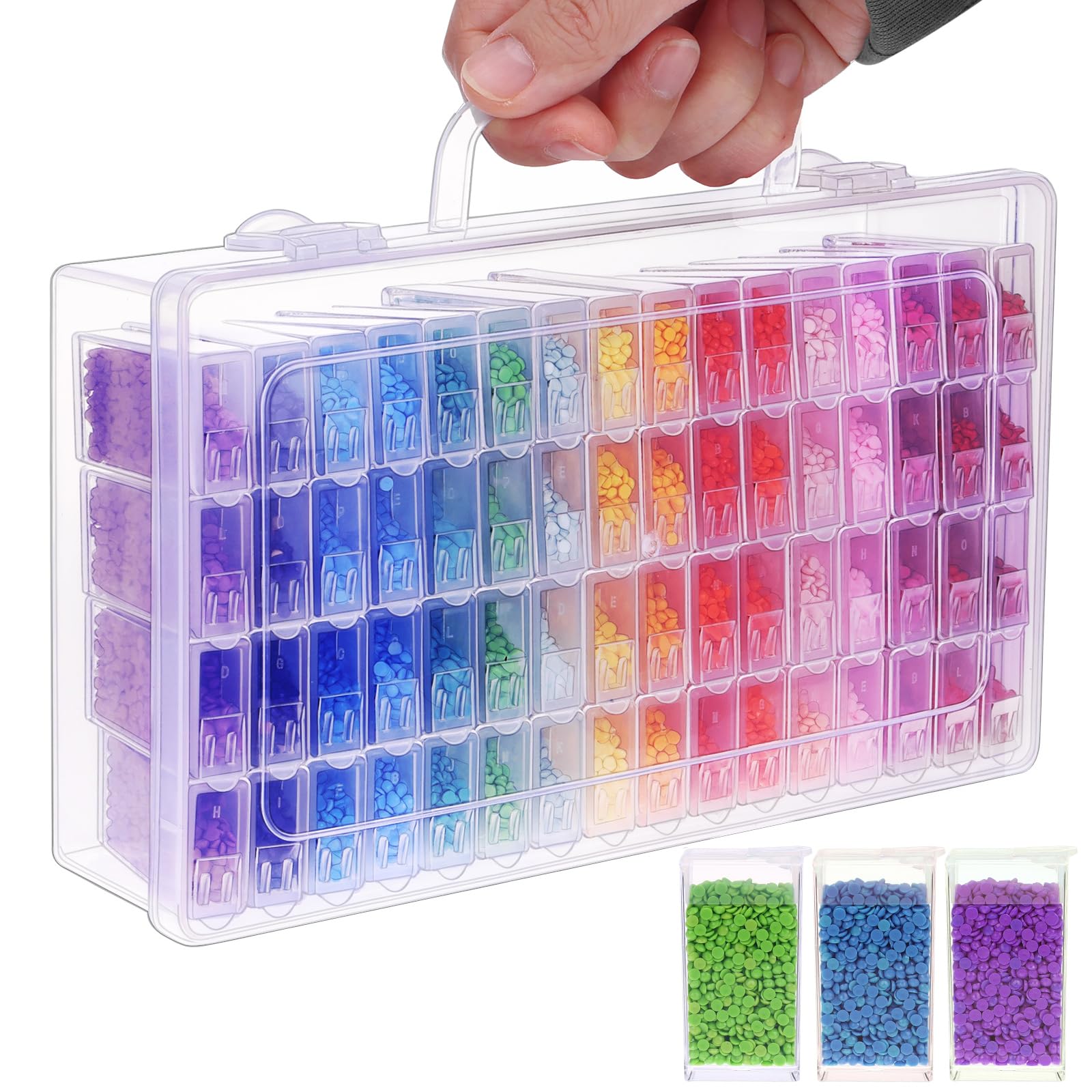 1/2/3/4Pack 64gird Diamond Pai - Craft Embellishment Storage recensie en prijs