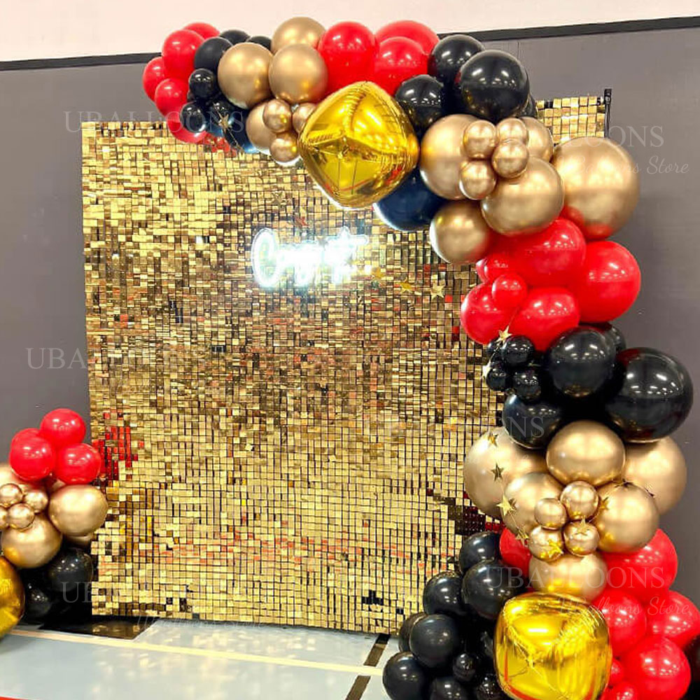 Champagne goud glans achtergro - Sequin Fabric Panel recensie en prijs