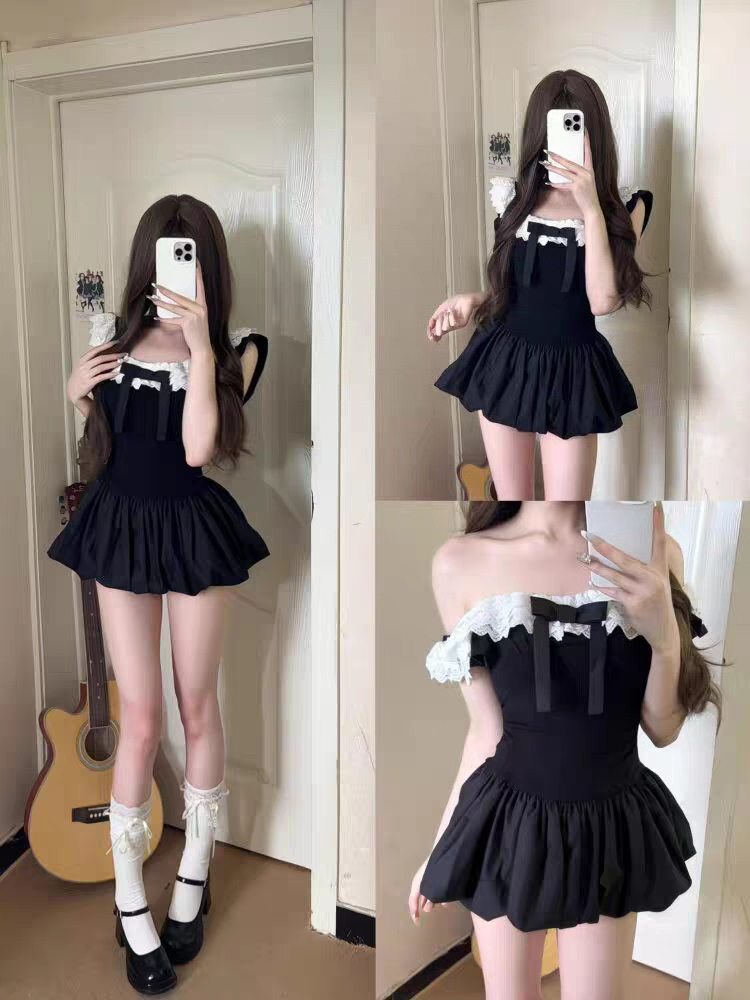 Coquette Koreaans sexy off-sho - Elastic Lace Trim recensie en prijs