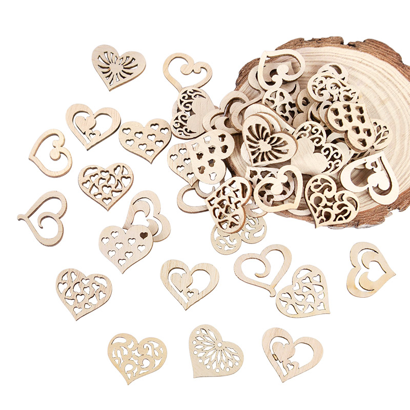 50/100 Stuks Uitgeholde Hart P - Craft Embellishment recensie en prijs