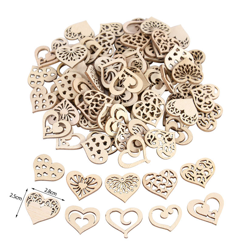 50/100 Stuks Uitgeholde Hart P - Craft Embellishment recensie en prijs