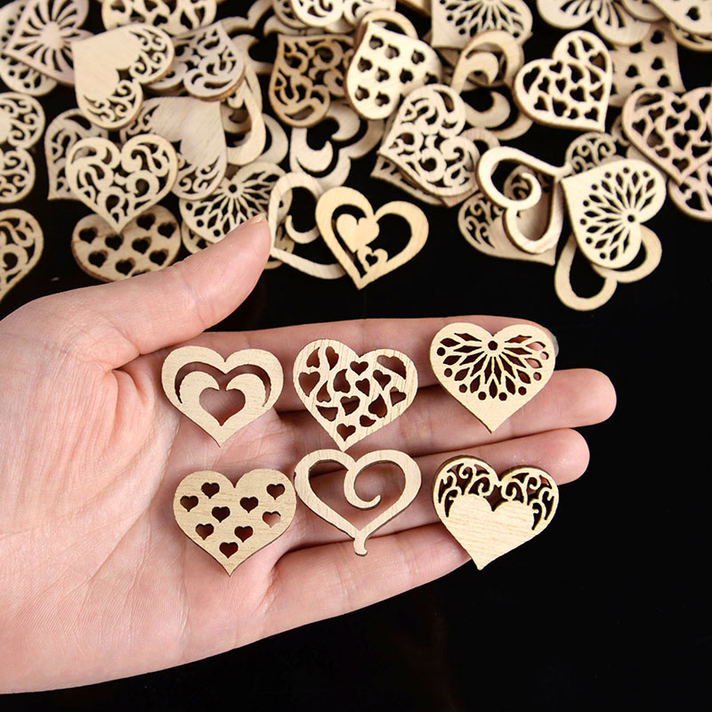 50/100 Stuks Uitgeholde Hart P - Craft Embellishment recensie en prijs