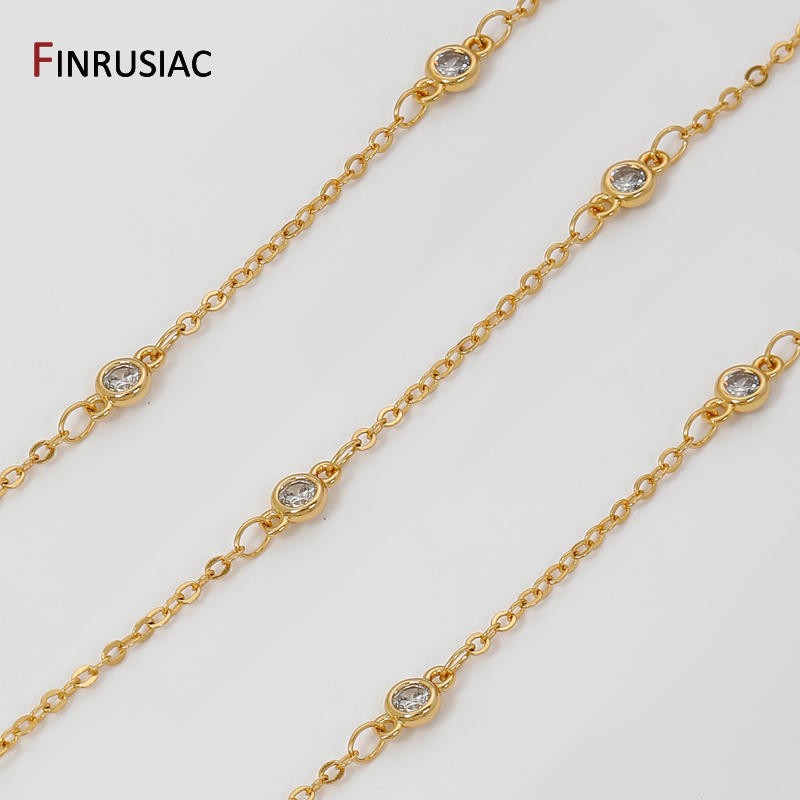 18K vergulde messing kruis sch - Pearl Trim Chain recensie en prijs