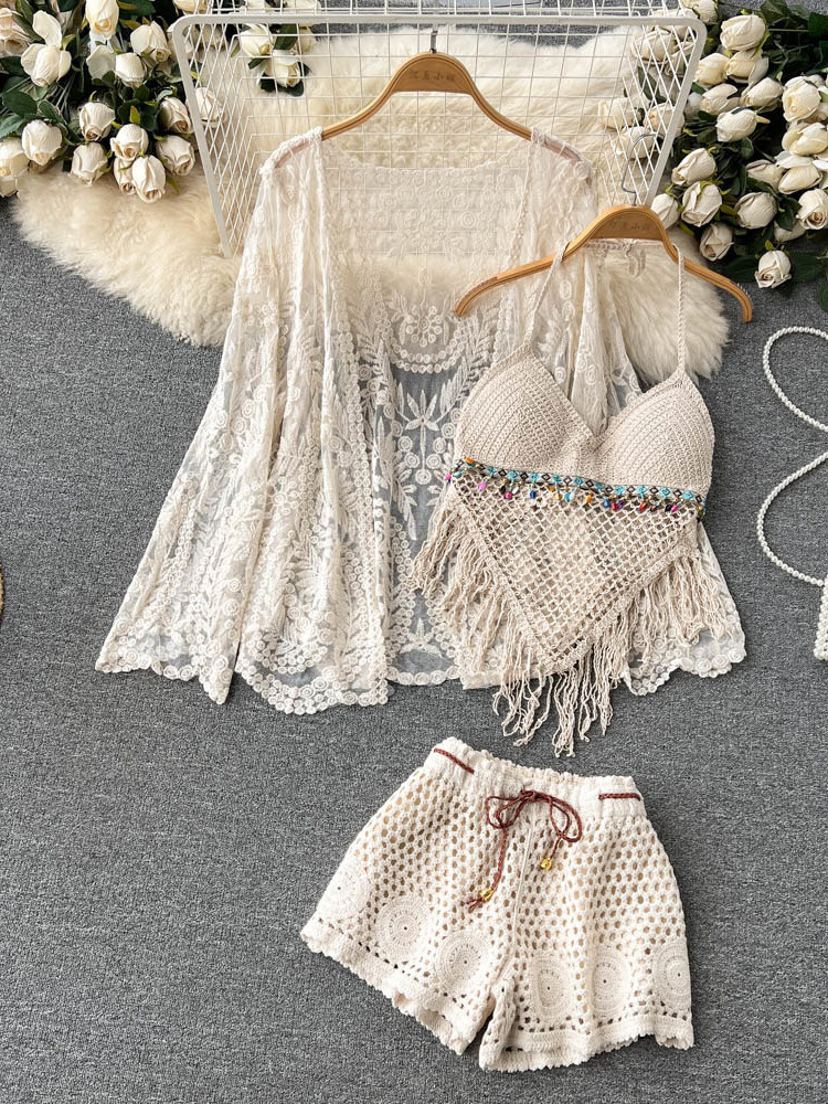 Zomer Nieuwe Vakantiepak Dames - Tassel Fringe Trim recensie en prijs