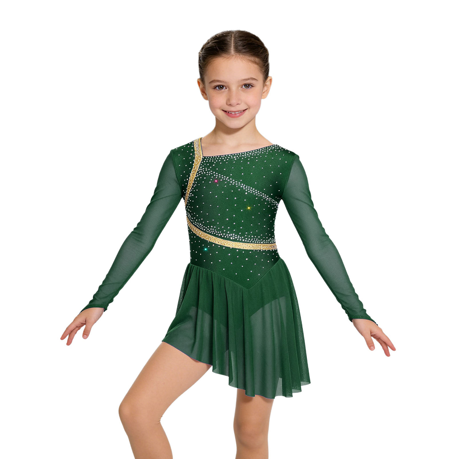 Kinderen Meisjes Kunstschaatse - Rhinestone Banding Trim recensie en prijs