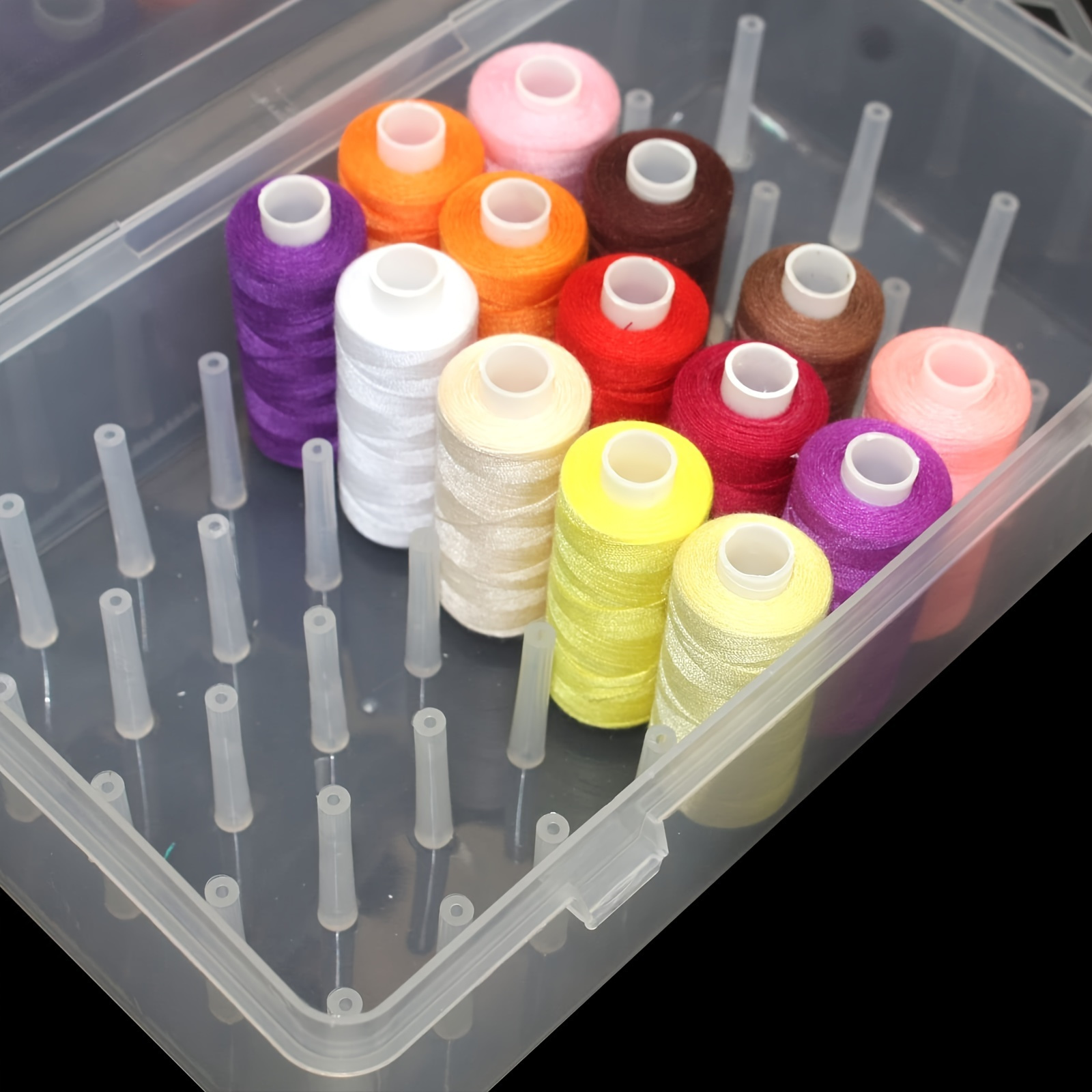 Transparante plastic naaigaren - Craft Embellishment Storage recensie en prijs