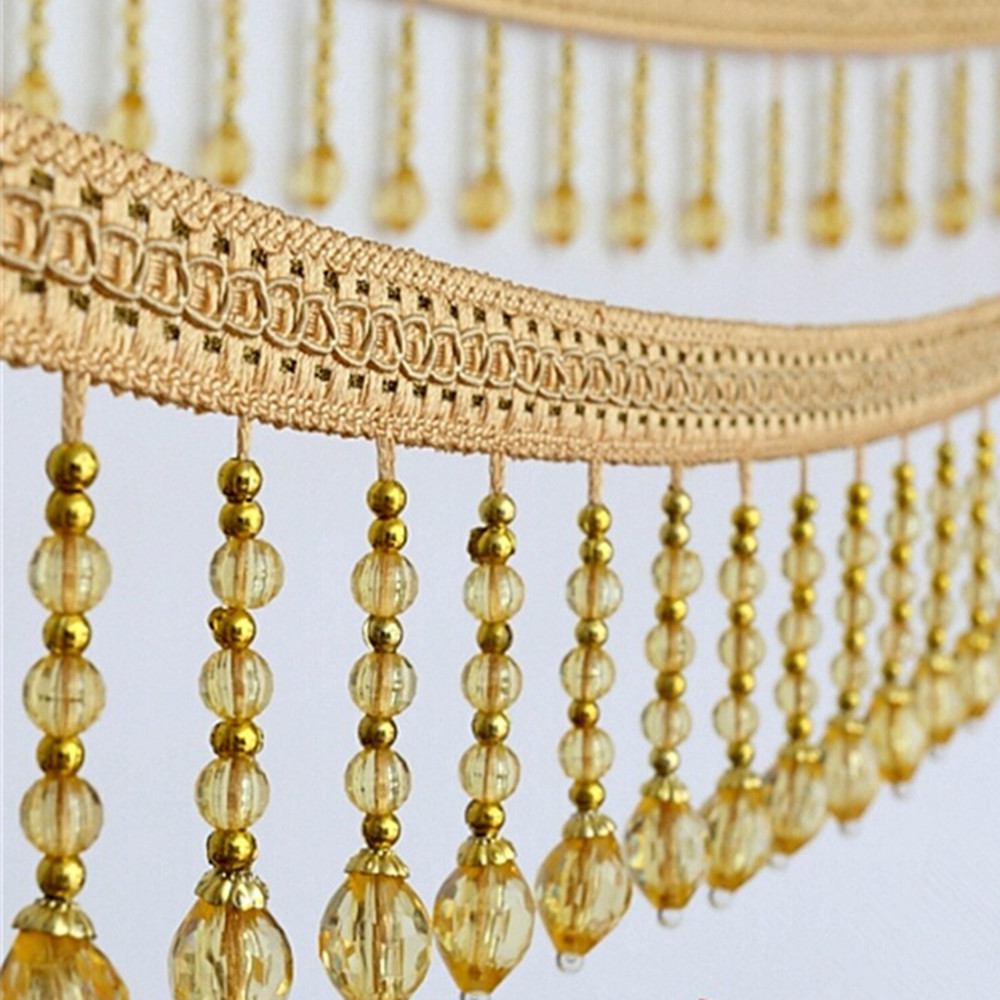 12 yards gevlochten hangende k - Beaded Trim Fringe recensie en prijs
