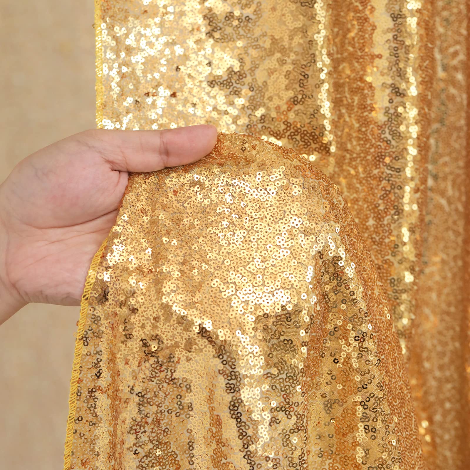 2 STKS Gold Sequin Party Achte - Sequin Fabric Panel recensie en prijs