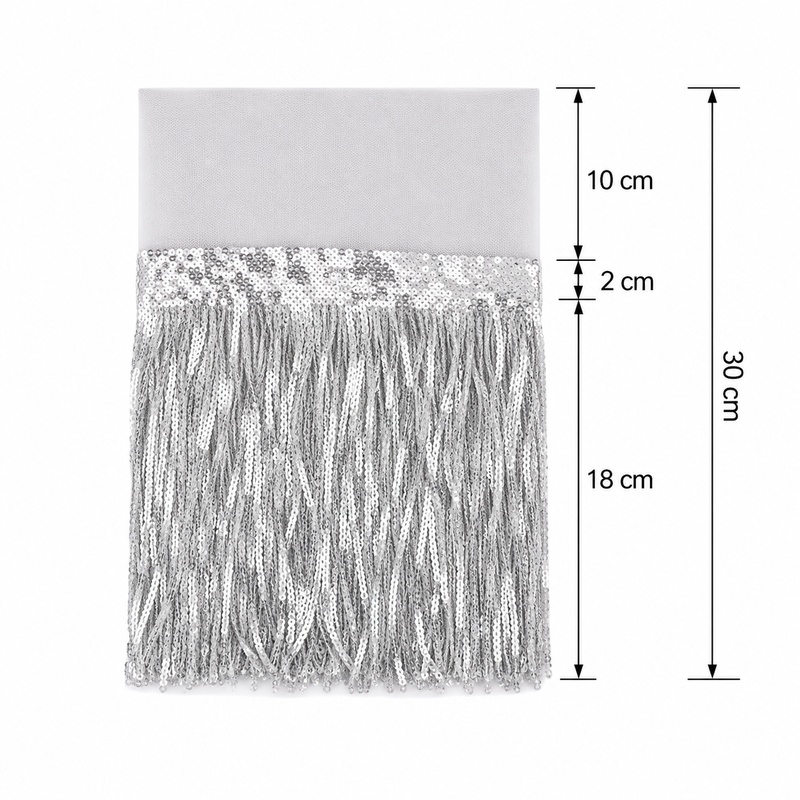 2/3/5/10Yards 18cm Pailletten  - Fringe Ribbon Sewing recensie en prijs