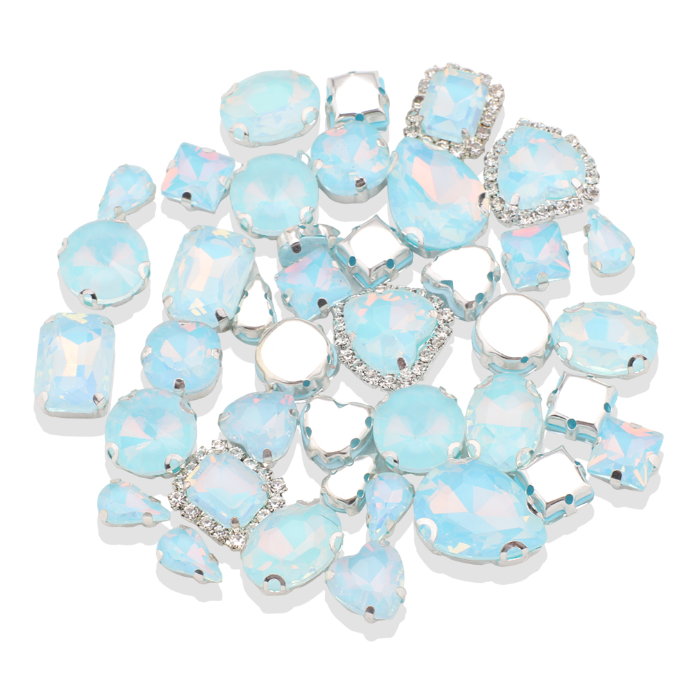 40 Stks/zak Mix Vorm Opaal Gla - Sew On Rhinestone recensie en prijs