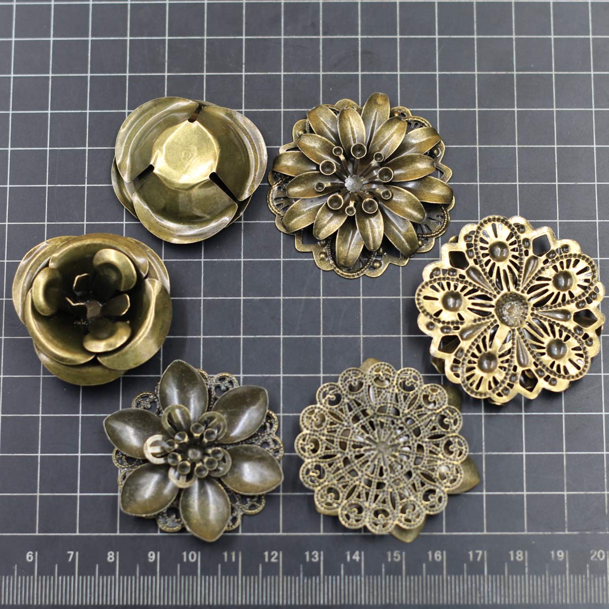 6 stuks versieringen combinati - Craft Embellishment recensie en prijs