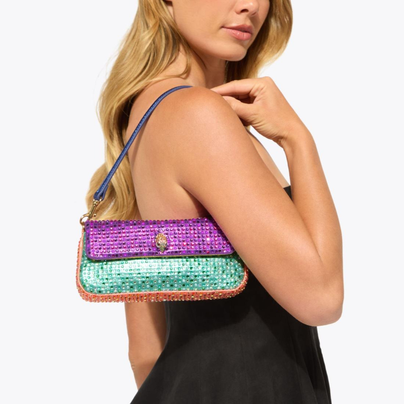 Luxe Pickle-schoudertas Dames  - Sequin Fabric Panel recensie en prijs