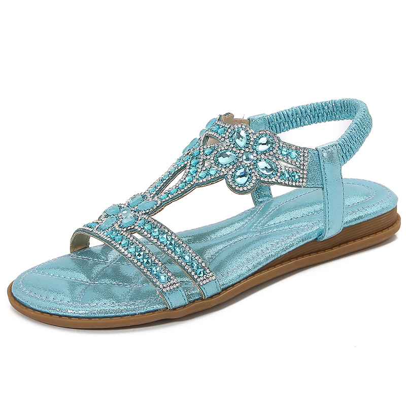 Grote maat opengewerkte sandal - Sew On Rhinestone recensie en prijs