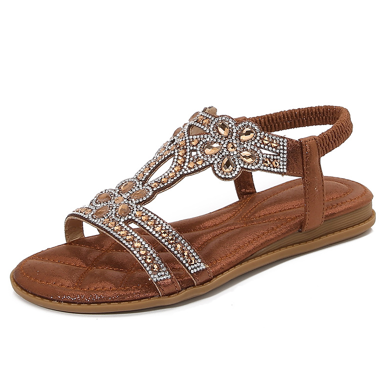 Grote maat opengewerkte sandal - Sew On Rhinestone recensie en prijs