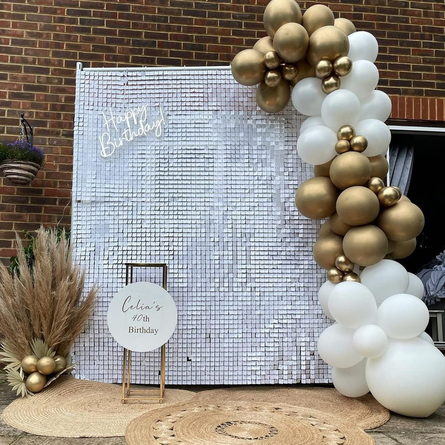 9/12/16/18 Stuks Witte Lovertj - Sequin Fabric Panel recensie en prijs