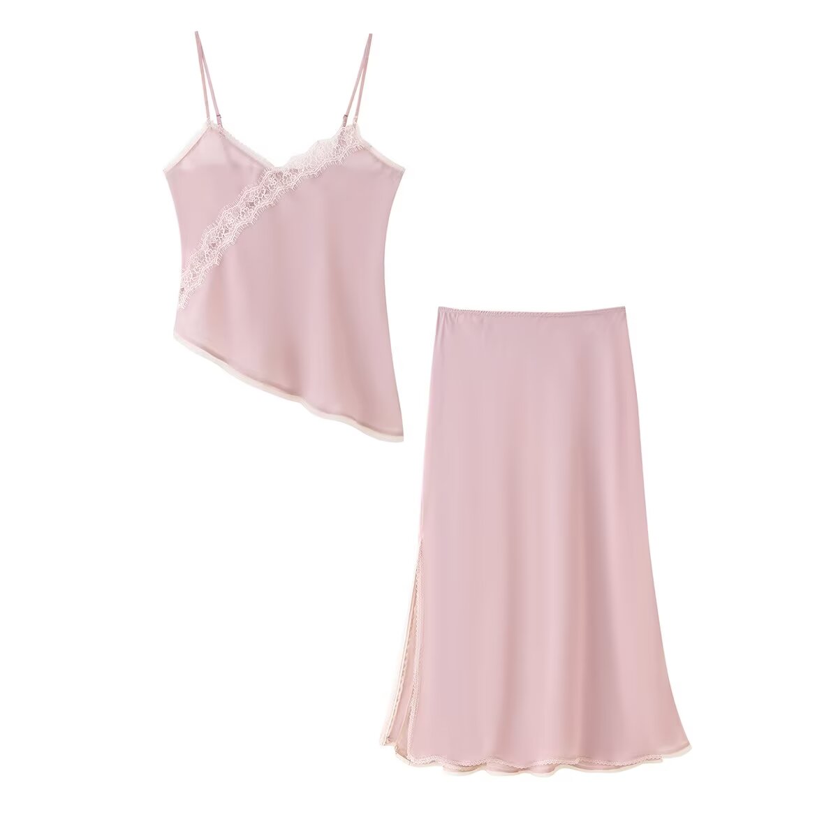 Tidalyf 2025 Dames Roze Cami T - Elastic Lace Trim recensie en prijs